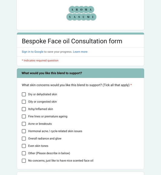 The Art of blending: How Your Personal Consultation Shapes Every AromaYasumi Bespoke Blend